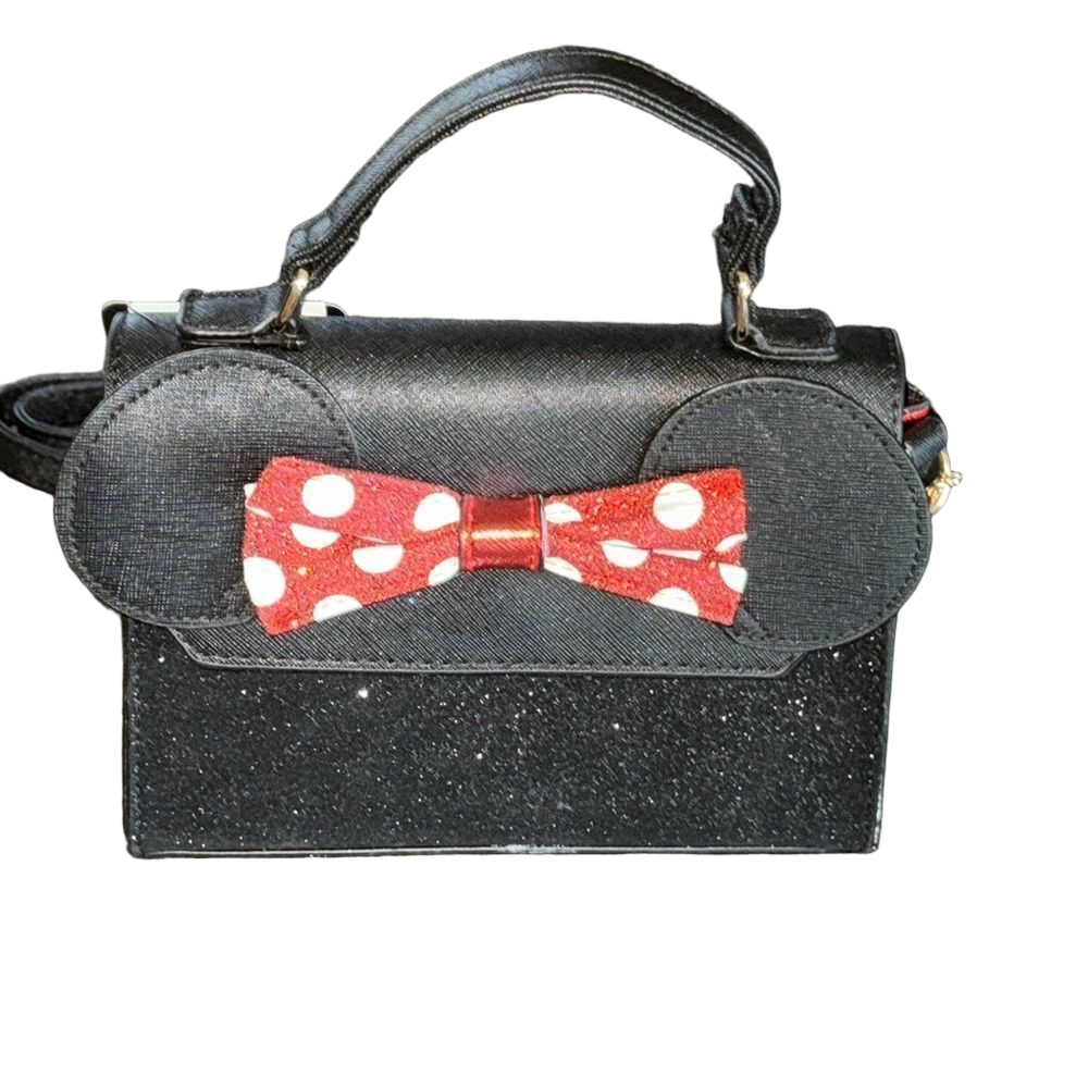 Disney Bioworld black Bag with Red Polka Dot minnie mouse Bow
